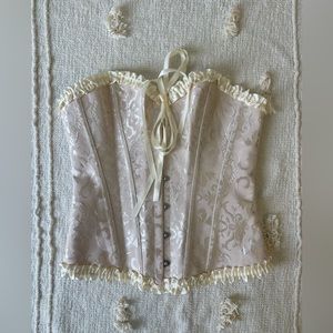 Corset Top in Cream Color Size Medium!